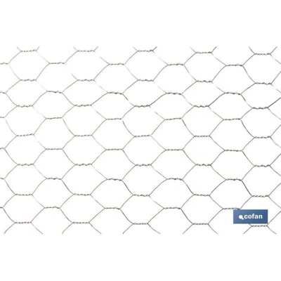COFAN Rete a tripla torsione - 25mm, Ø0.8mm, 5m - Recinzione COFAN Rete a tripla torsione - 25mm, Ø0.8mm, 5m - Recinzione