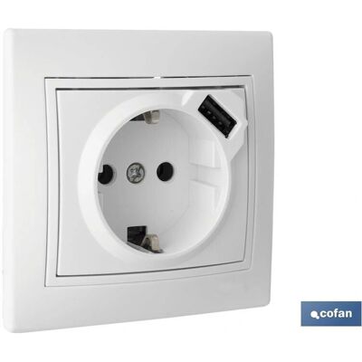 Pacific Bipolare Steckdose - USB, 16A, 250V Pacific Bipolare Steckdose - USB, 16A, 250V