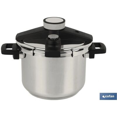 Olla a presión Queen de acero inoxidable - 4/6L - Seguridad e inducción Olla a presión Queen de acero inoxidable - 4/6L - Seguridad e inducción