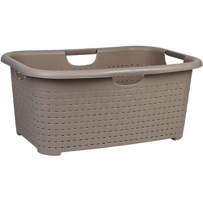 Panier de Rangement Cofan Marsella - Blanc - 59x38x26 cm - Publicité Panier de Rangement Cofan Marsella - Blanc - 59x38x26 cm - Publicité
