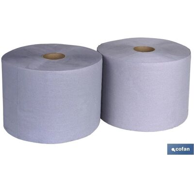 Cofan - bobina industrial reciclada azul 250mts (2 rollos) - Rollo de Papel Industrial Cofan - bobina industrial reciclada azul 250mts (2 rollos) - Rollo de Papel Industrial