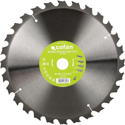 COFAN Circular Saw Blade - Diameter 350mm, 28 Teeth COFAN Circular Saw Blade - Diameter 350mm, 28 Teeth