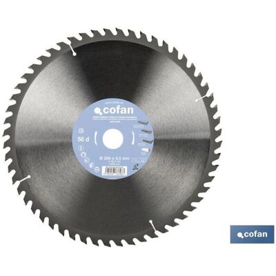 Cofan - Circular Saw Blade ΓΈ350 x 3,5 x 30 mm, 56 Teeth - Cutting Tool Cofan - Circular Saw Blade ΓΈ350 x 3,5 x 30 mm, 56 Teeth - Cutting Tool