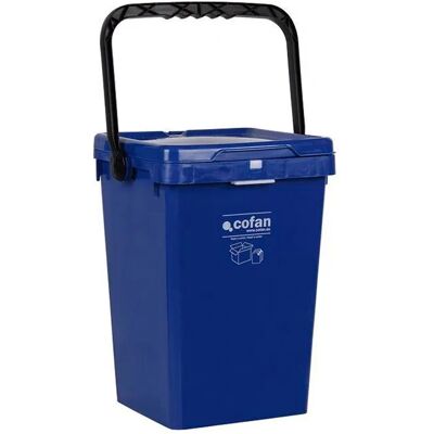 Cofan - Arávigo - Bleu - 25L - Conteneur à déchets - Publicité Cofan - Arávigo - Bleu - 25L - Conteneur à déchets - Publicité