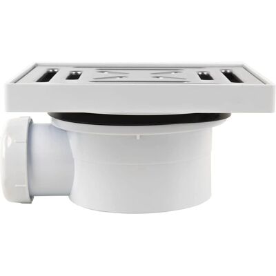 COFAN RVS Doucheafvoer - 146x146mm, 40mm Uitgang COFAN RVS Doucheafvoer - 146x146mm, 40mm Uitgang