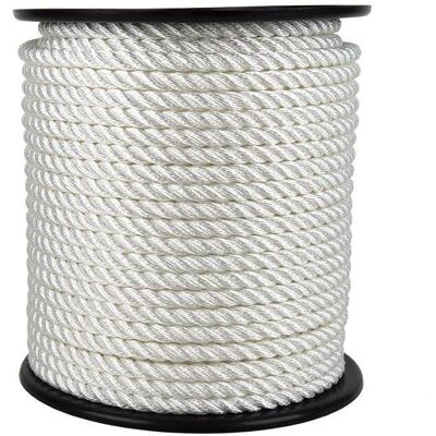 COFAN 10mm 100m Cuerda de Amarre Blanca - Alta Durabilidad COFAN 10mm 100m Cuerda de Amarre Blanca - Alta Durabilidad