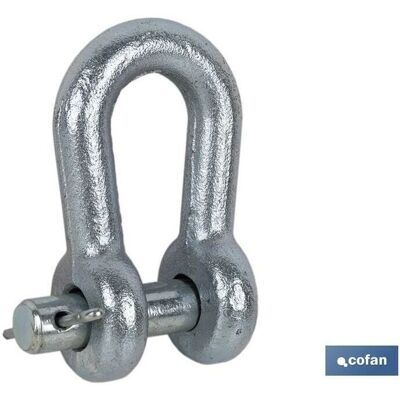 Cofan - Fourche avec goujon et épingle 16 mm - Acier galvanisé durable - Publicité Cofan - Fourche avec goujon et épingle 16 mm - Acier galvanisé durable - Publicité