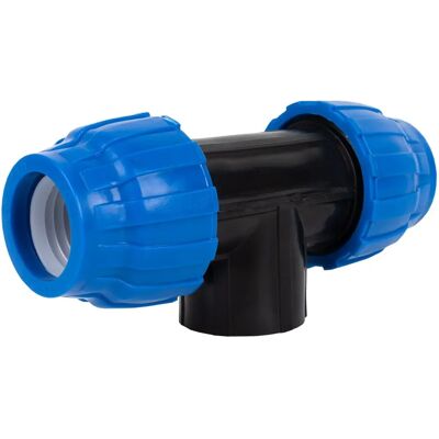 Cofan T 90° Rosca Hembra PP PN16 - Conector en T para Tuberías PE Cofan T 90° Rosca Hembra PP PN16 - Conector en T para Tuberías PE