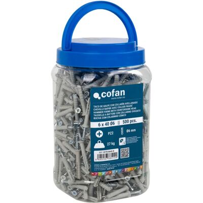 COFAN Modèle 6 x 40 mm Ancrage Murale - Ancrages Muraux - Publicité COFAN Modèle 6 x 40 mm Ancrage Murale - Ancrages Muraux - Publicité