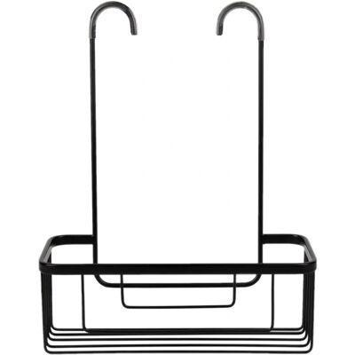 Porta Doccia COFAN Nero Opaco - Senza Fori - 30x12x10cm Porta Doccia COFAN Nero Opaco - Senza Fori - 30x12x10cm