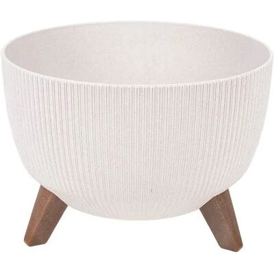 COFAN maceta WPC con patas - blanca - Ø332x185mm - Maceta COFAN maceta WPC con patas - blanca - Ø332x185mm - Maceta