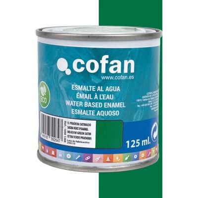 Émail écologique à base d'eau Cofan - Vert prairie satiné - Peinture - Publicité Émail écologique à base d'eau Cofan - Vert prairie satiné - Peinture - Publicité