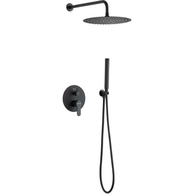 Conjunto de ducha empotrada Cofan - Negro mate - Conjunto de ducha Conjunto de ducha empotrada Cofan - Negro mate - Conjunto de ducha