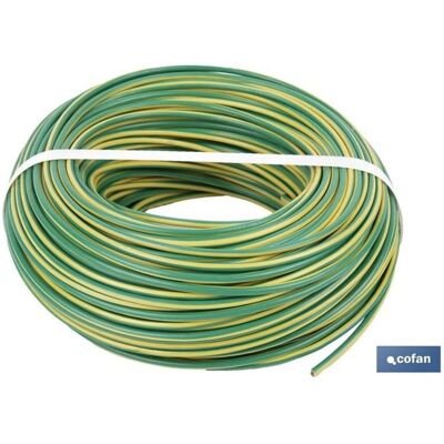COFAN - H07V-K 1x4mm2 - Verde - 100 m - Cable COFAN - H07V-K 1x4mm2 - Verde - 100 m - Cable