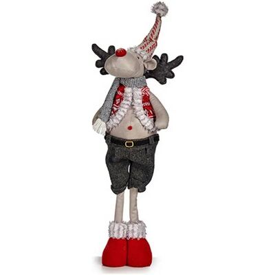 Krist+ Christmas Reindeer - 13x65x18 cm - Red Grey Krist+ Christmas Reindeer - 13x65x18 cm - Red Grey
