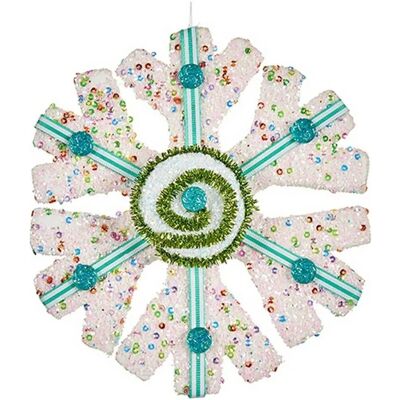 Addobbo Natalizio Cristallo di neve Blu Krist+ - Decorazione natalizia Addobbo Natalizio Cristallo di neve Blu Krist+ - Decorazione natalizia