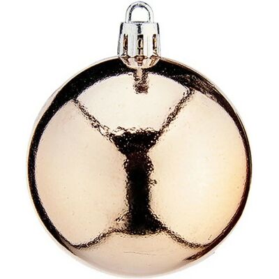 Boules de Noël Krist+ Ø 6 cm 24 Unités Champagne - Boules de Noël Boules de Noël Krist+ Ø 6 cm 24 Unités Champagne - Boules de Noël
