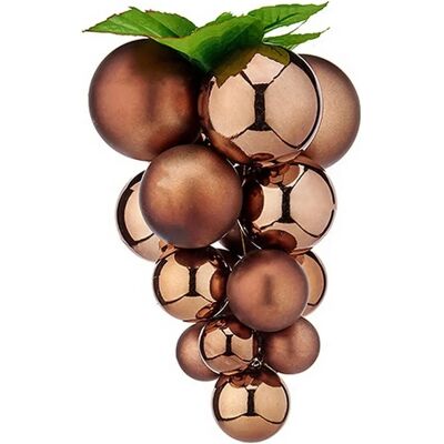 Krist+ Petite Boule de Noël en Plastique Marron - Noël - Publicité Krist+ Petite Boule de Noël en Plastique Marron - Noël - Publicité