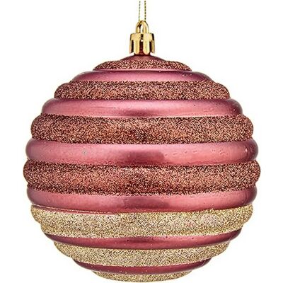 Krist+ Boule de Noël Rose Ø 10 cm - Noël Krist+ Boule de Noël Rose Ø 10 cm - Noël
