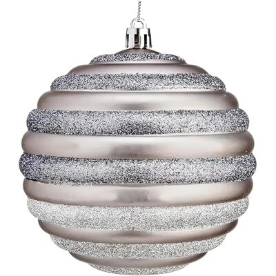 Krist+ Boule de Noël Argentée 10 cm - Noël Krist+ Boule de Noël Argentée 10 cm - Noël