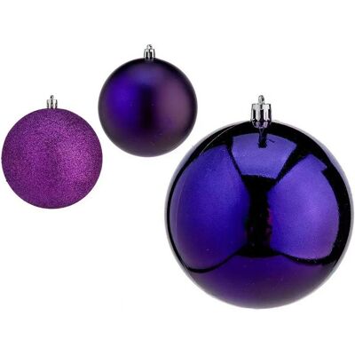 Krist+ Boules de Noël 10cm Violet - Produit de Noël Krist+ Boules de Noël 10cm Violet - Produit de Noël