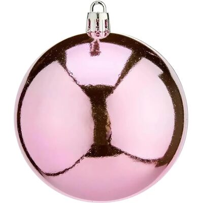 Krist+ 16 Unités Boules de Noël Rose en Plastique - Noël - Publicité Krist+ 16 Unités Boules de Noël Rose en Plastique - Noël - Publicité