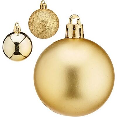 Krist+ Modèle K1912484 Boule de Noël en Plastique Dorée - Noël Krist+ Modèle K1912484 Boule de Noël en Plastique Dorée - Noël