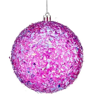 Krist+ Boules de Noël - Ø 10 cm - 6 Unités - Violet - Publicité Krist+ Boules de Noël - Ø 10 cm - 6 Unités - Violet - Publicité