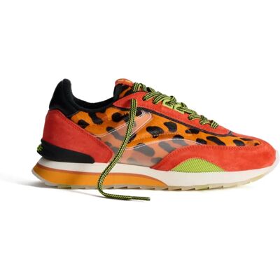 HOFF Orange Lady Sneakers - Retro, Suède, Kalfshaar - Sneakers HOFF Orange Lady Sneakers - Retro, Suède, Kalfshaar - Sneakers
