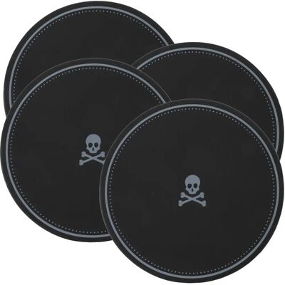 Scalpers - Sottobicchieri PU - Marrone - 11cm Scalpers - Sottobicchieri PU - Marrone - 11cm
