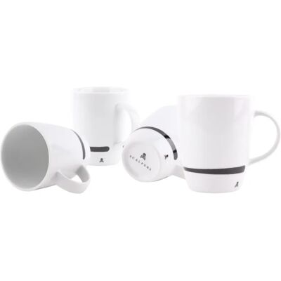 Ensemble Scalpers de 4 Tasses en Porcelaine à Crâne Ensemble Scalpers de 4 Tasses en Porcelaine à Crâne