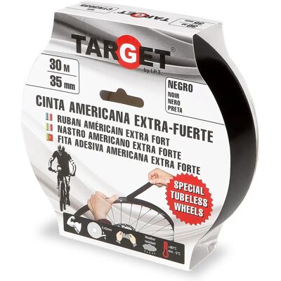 Ruban Tubeless Target - Noir 30M x 35MM - Ruban pour pneus - Publicité Ruban Tubeless Target - Noir 30M x 35MM - Ruban pour pneus - Publicité