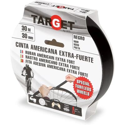 Ruban tubeless noir Target - 30M x 30MM - Publicité Ruban tubeless noir Target - 30M x 30MM - Publicité