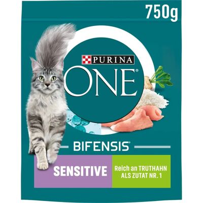 Nourriture pour chats Purina ONE Sensitive - 750g Nourriture pour chats Purina ONE Sensitive - 750g