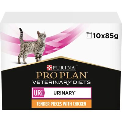 Purina Pro Plan Veterinærdiet Feline UR Urinary - Kylling - 10 x 85g Purina Pro Plan Veterinærdiet Feline UR Urinary - Kylling - 10 x 85g