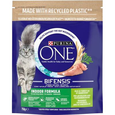 Purina ONE Sisäkissa Kuivaruoka Kalkkuna ja Koko Vilja - 750g Purina ONE Sisäkissa Kuivaruoka Kalkkuna ja Koko Vilja - 750g
