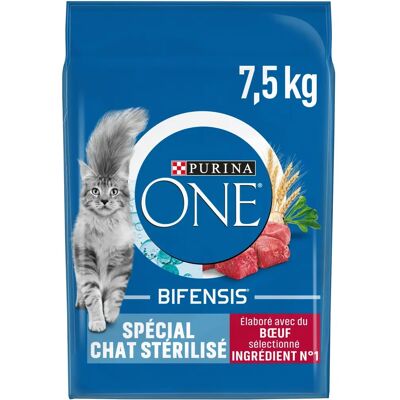 Purina One Steriliserad Kattmat med Nötkött och Vete - 7,5 kg Purina One Steriliserad Kattmat med Nötkött och Vete - 7,5 kg