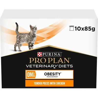 Purina Pro Plan Veterinary Diets OM Fedmebehandling - Kylling - Våt kattemat Purina Pro Plan Veterinary Diets OM Fedmebehandling - Kylling - Våt kattemat