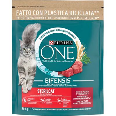Purina One Gesteriliseerde Kattenvoeding Rund & Tarwe - Droogvoer Purina One Gesteriliseerde Kattenvoeding Rund & Tarwe - Droogvoer