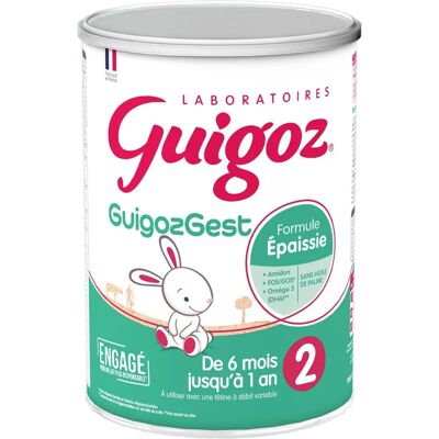 Guigoz GuigozGest 6-12 Mois Formule Épaissie - 780g - Publicité Guigoz GuigozGest 6-12 Mois Formule Épaissie - 780g - Publicité