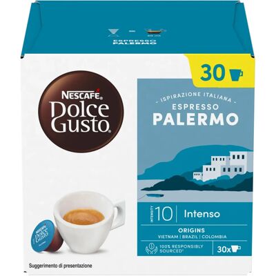 Capsules de café Espresso Palermo Nescafé Dolce Gusto - Type de produit - Publicité Capsules de café Espresso Palermo Nescafé Dolce Gusto - Type de produit - Publicité