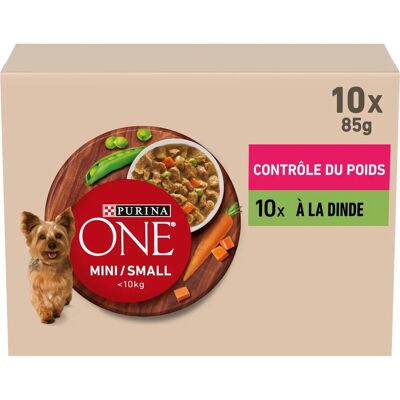 Nourriture humide PURINA ONE Mini Dinde - Contrôle du poids Nourriture humide PURINA ONE Mini Dinde - Contrôle du poids