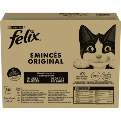 Felix Modell - Fisk & Kött Varianter - Fuktig Kattmat Pack Felix Modell - Fisk & Kött Varianter - Fuktig Kattmat Pack
