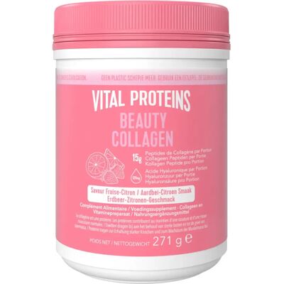 Vital Proteins Beauty Collagen - Fraise-Citron - 271g - Publicité Vital Proteins Beauty Collagen - Fraise-Citron - 271g - Publicité
