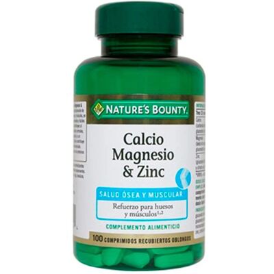 Natures Bounty Cálcio Zinco Magnésio - Suplemento para Ossos & Músculos Natures Bounty Cálcio Zinco Magnésio - Suplemento para Ossos & Músculos