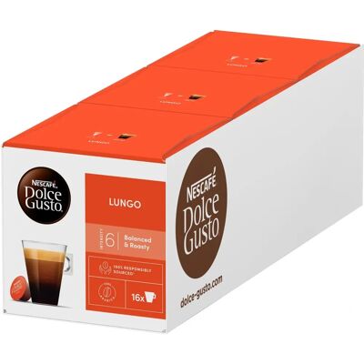 NESCAFÉ Dolce Gusto Lungo Arabica Kaffee - 30 Kapseln NESCAFÉ Dolce Gusto Lungo Arabica Kaffee - 30 Kapseln