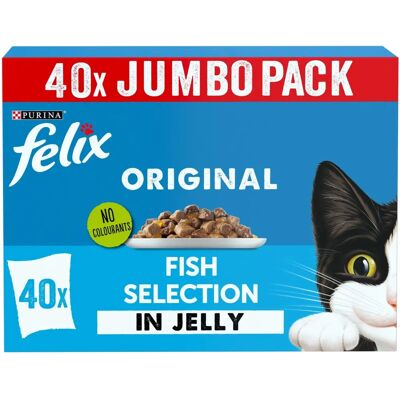 Felix - Original Fish - 40x85g - Wet - Cat Food Felix - Original Fish - 40x85g - Wet - Cat Food