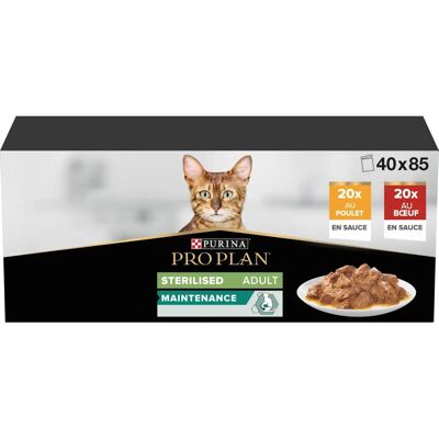 PURINA PRO PLAN Sterilised Adult Bœuf Poulet - Nourriture pour chats - Publicité PURINA PRO PLAN Sterilised Adult Bœuf Poulet - Nourriture pour chats - Publicité