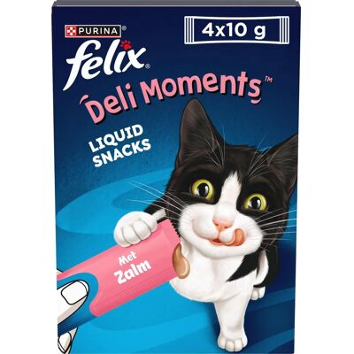 Felix Deli Moments Friandises au saumon pour chats - 16x10g Felix Deli Moments Friandises au saumon pour chats - 16x10g