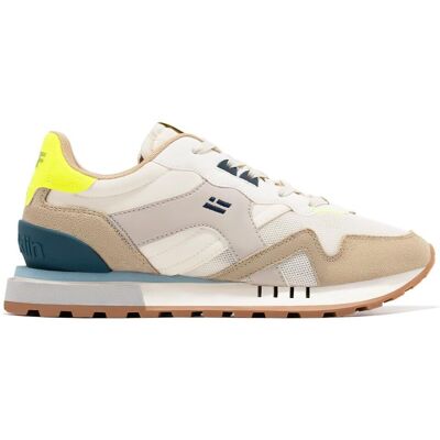 D.Franklin Beige Sneaker - Modell Vibla Zig Patch - Casual D.Franklin Beige Sneaker - Modell Vibla Zig Patch - Casual